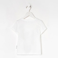 Футболка детская &laquo;Эльза&raquo;, Холодное сердце, рост 86-92, белый