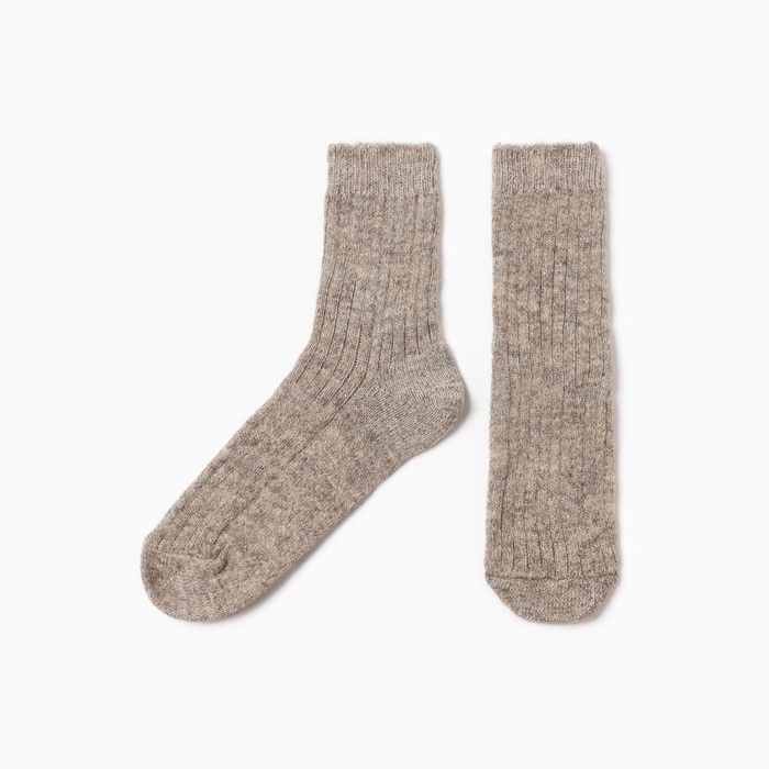 Носки мужские шерстяные, цвет бежевый, размер 29 Носки мужские шерстяные, цвет бежевый, размер 29