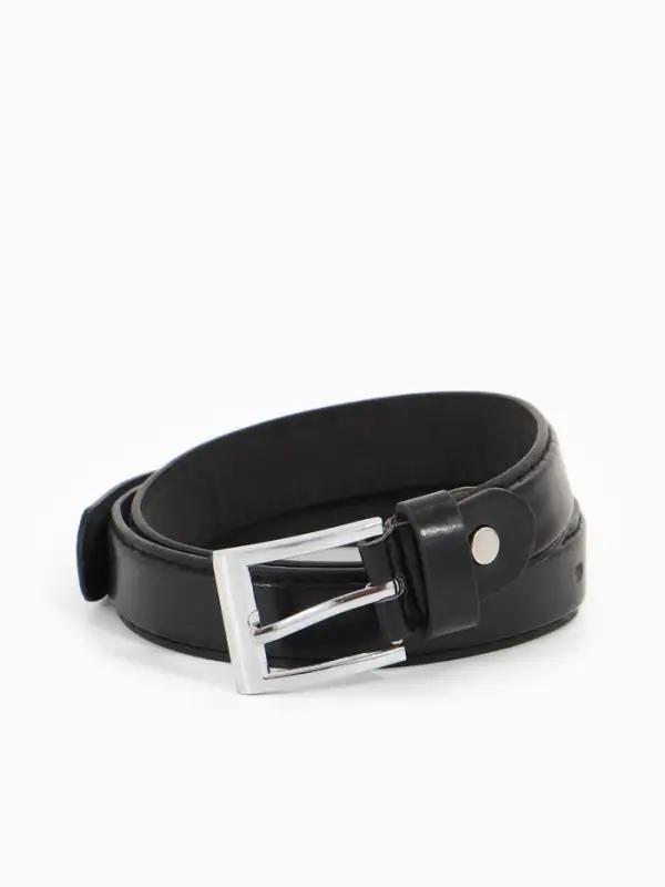 Ремень дет 04-01-02-01, 2,2*0,3*75-90 см, винт, пряж мет, черный