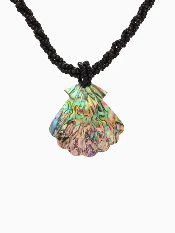 Кулон "Морское сокровище" ракушка абалон 25 см