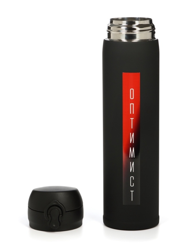 Термос &laquo;Мастер К. Оптимист&raquo;, 500 мл, чёрный