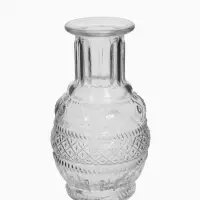 Ваза настольная стекло "Миниатюра" (набор 12 шт) 8-13 см, прозрачный