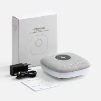 Bluetooth-колонка с беспроводной зарядкой и подсветкой Terrafonic, серая