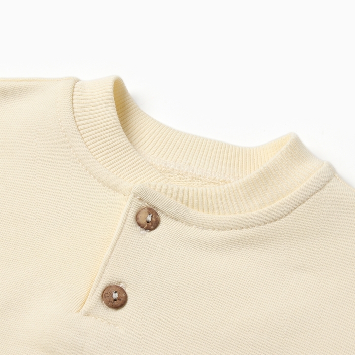 Толстовка детская MINAKU: Basic Line BABY, цвет молочный, рост 62-68