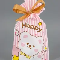 Пакет полиэтиленовый подарочный с лентой, "Счастье", 13 х 23 см