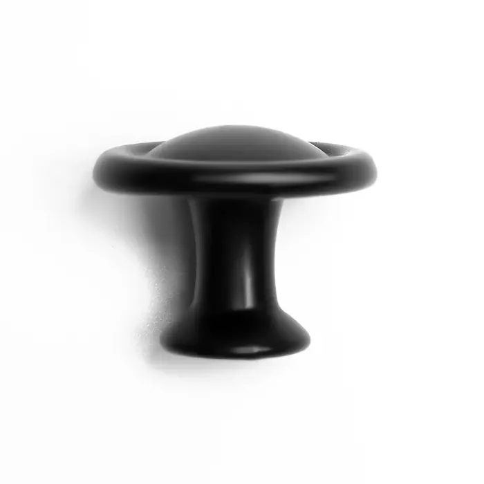 Ручка-кнопка ТУНДРА РК044BL, черная