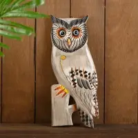 Панно "Сова на дереве" дерево 13,5х1,5х33 см