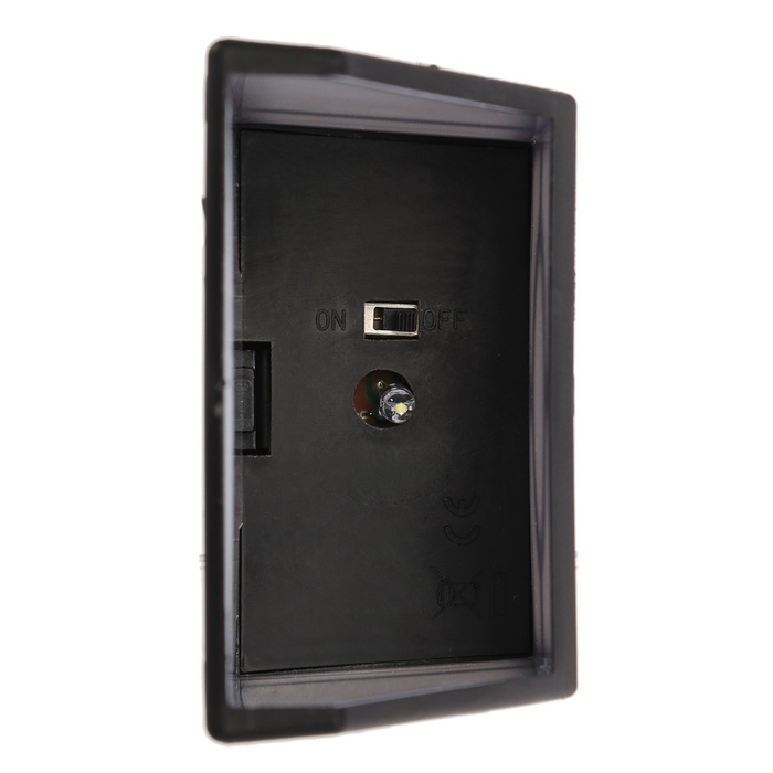 Садовый светильник на солнечной батарее, накладной, 9&times;12&times;5 см, 1 LED, свечение белое