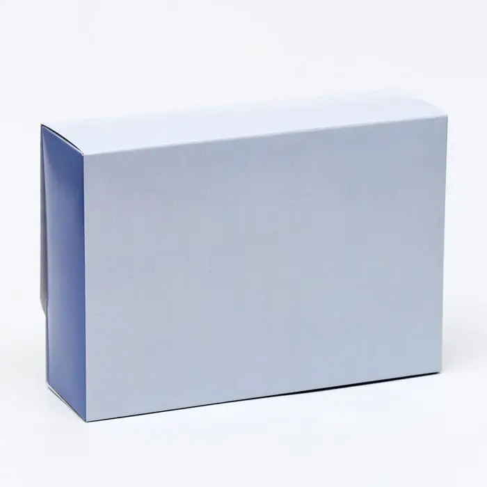 Подарочная коробка сборная с окном &laquo;Лиловые цветы&raquo;, 16.5&times;11,5&times;5 см