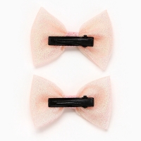 Бант для волос 2 шт, крабики «Ослепительно Красивая», 8 х 12,5 см Бант для волос 2 шт, крабики «Ослепительно Красивая», 8 х 12,5 см