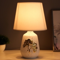 Настольная лампа "Листья" Е14 40Вт бежевый 20х20х32см Настольная лампа "Листья" Е14 40Вт бежевый 20х20х32см