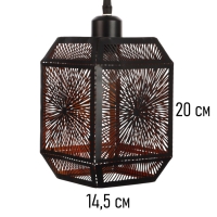 Светильник "Кэлшот" (Сияние) 1х40Вт Е27 черный 13х13х20+100см Светильник "Кэлшот" (Сияние) 1х40Вт Е27 черный 13х13х20+100см