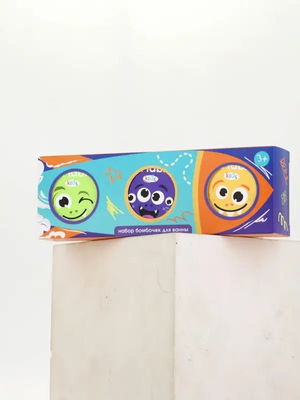 Набор бомбочек для ванны "Монстрики", 3x100 г