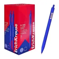 Ручка шариковая автоматическая ErichKrause R-305, узел 0.7 мм, чернила синие, длина линии письма 1000 метров