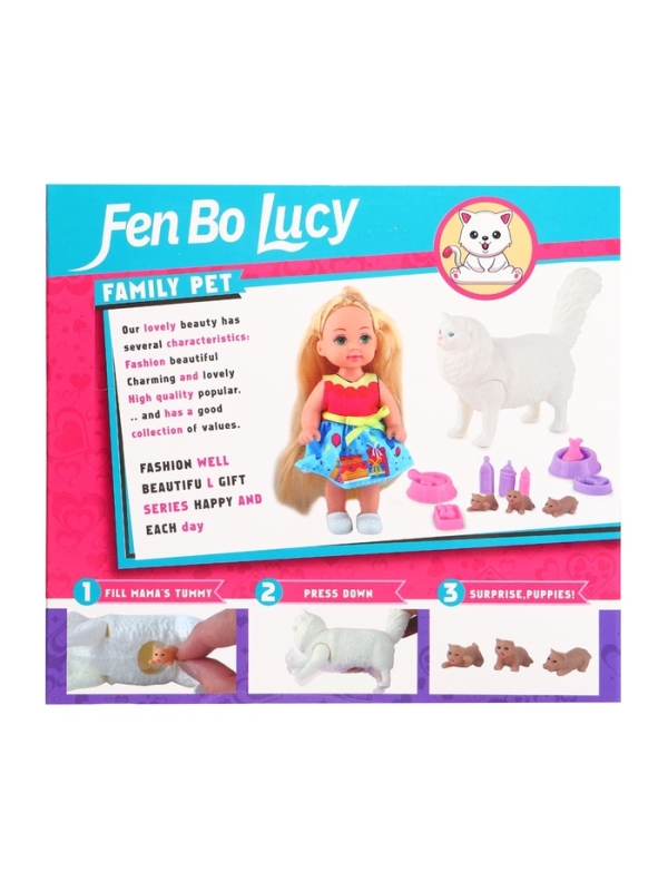 Кукла-малышка "Мама-кошечка", МИКС