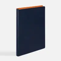 Ежедневник Doppio, недатированный, синий с оранжевым