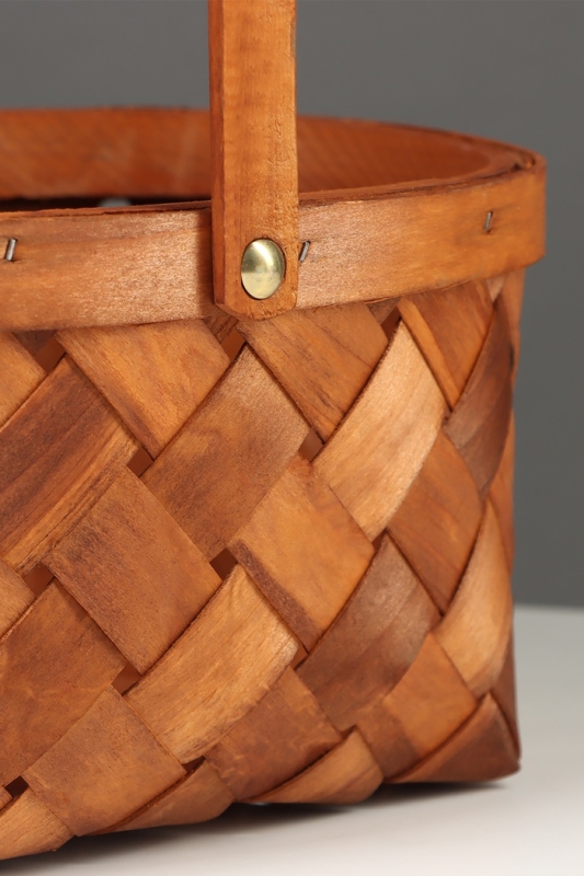 Корзина плетёная, 23×18×12 см, ручка h=13 см, ива, натуральный цвет Корзина плетёная, 23×18×12 см, ручка h=13 см, ива, натуральный цвет