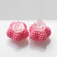 Серьги пластик &laquo;Карамель&raquo; звезда, цвет розовый