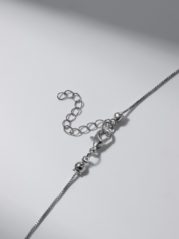 Кулон &laquo;Нежность&raquo; на цепочке, цвет голубой в серебре, 45 см