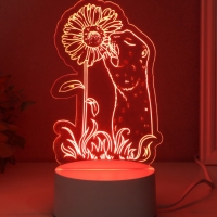 Светильник "Суслик и ромашка" LED RGB от сети RISALUX 9,5х10,1х17 см