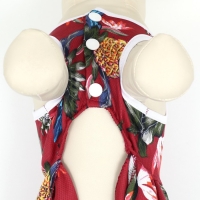 Платье для животных "Тропики&raquo;, XS (ДС 20, ОГ 30 см), красное