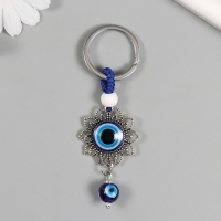 Брелок от сглаза металл "Цветок" 3,5х5 см