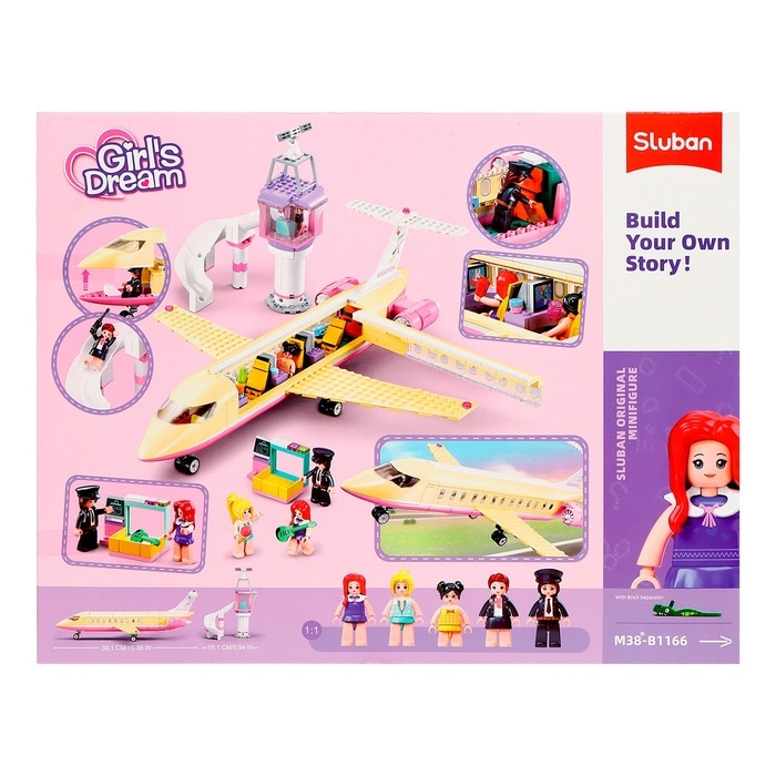 Конструктор Розовая мечта &laquo;Самолёт мечты&raquo;, 384 детали
