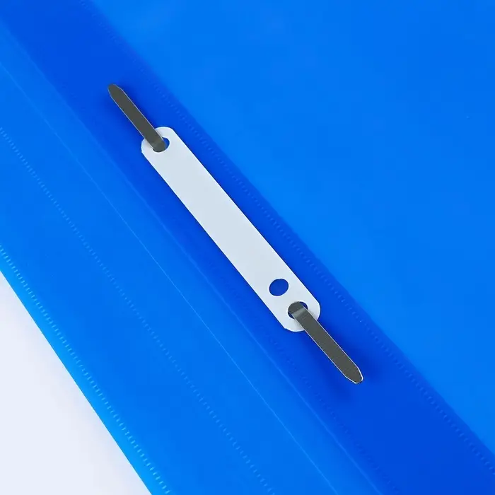 Папка-скоросшиватель Calligrata, А4, 180 мкм, карман для визитки, прозрачный верх, синяя