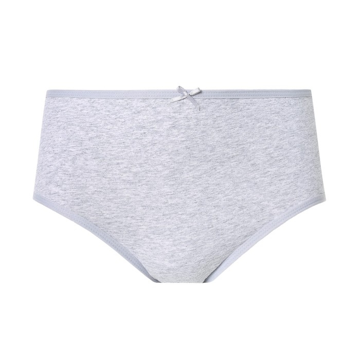 Трусы женские слипы, цвет серый меланж, размер 50