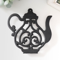 Сувенир чугун подставка "Чайничек" 17х17 см