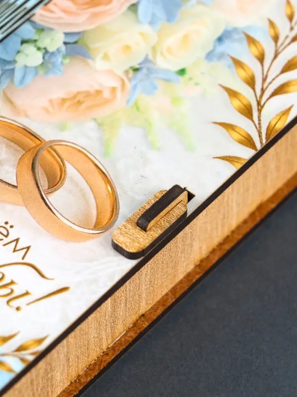 Купюрница "С Днем Свадьбы" 17х8,5 см