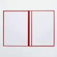 Папка адресная бумвинил А4 (пухлая) "Выпускнику" красная