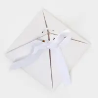 Бонбоньерка, 7.2&times;7.2 см, белая