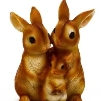 Фигура садовая  26*17*13 см  "Семья зайцев"