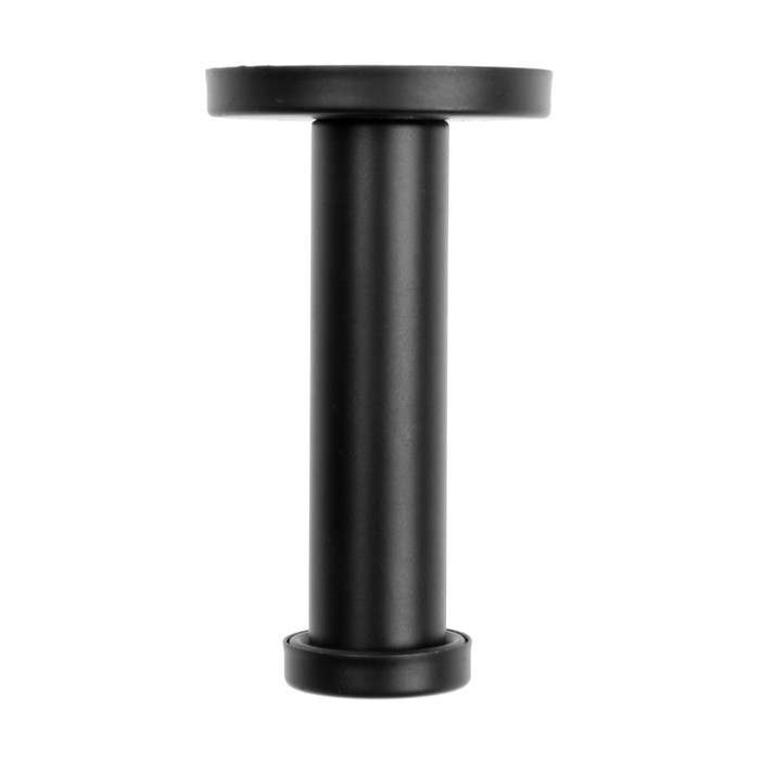 Крючок мебельный ТУНДРА TKO011, однорожковый, 16х70 мм, черный, 10 шт