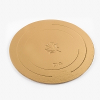 Подложка усиленная, 22 см, золото-жемчуг, 3.2 мм, набор 3 шт.