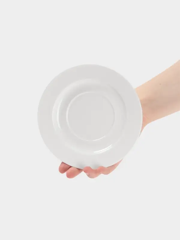 Блюдце Hanna Kn&ouml;vell, d=16.5 см, к бульоннице 300 мл, фарфор, белое