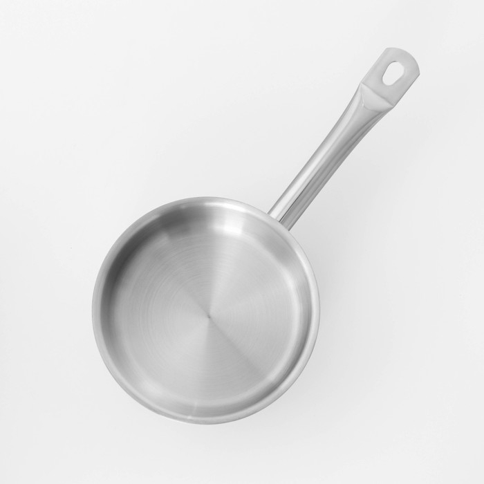 Сотейник из нержавеющей стали с крышкой Hanna Kn&ouml;vell, 1,2 л, d=16 см, h=6,5 см, толщина стенки 0,8 мм, индукция