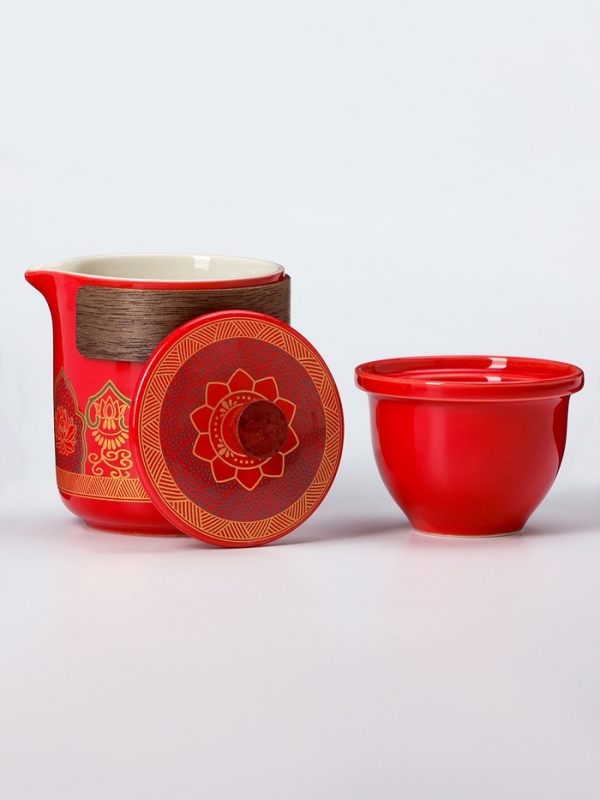 Набор для чайной церемонии 4 предмета, на 3 персоны, чашка 50 мл, чайник 285 мл