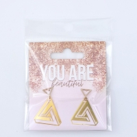 Серьги &laquo;You are beautiful&raquo;, 2.5 х 4 см