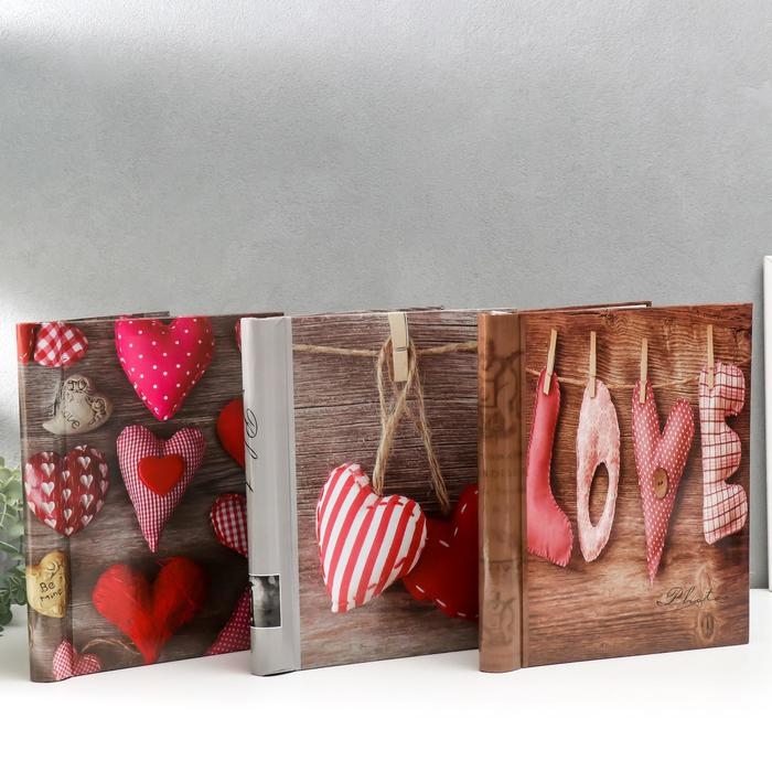 Фотоальбом магнитный 20 листов "Любовь" 23x28см МИКС