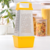 Тёрка &laquo;Комфорт&raquo;, 4 грани и контейнер 450 мл, 11&times;8,5&times;27 см, цвет МИКС