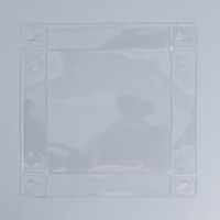 Коробка подарочная для цветов с PVC крышкой, упаковка, &laquo;Розовые полосы&raquo;, 12 х 12 х 12 см