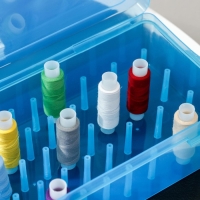 Органайзер для хранения ниток, 42 отделения, 23,5&times;13,5&times;6,5 см, цвет МИКС