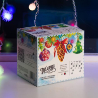 Гирлянда &laquo;Бахрома&raquo; 1.8 &times; 0.5 м с насадками &laquo;Шарики и ёжики&raquo;, IP20, прозрачная нить, 48 LED, свечение мульти (RG/RB), мигание, 220 В