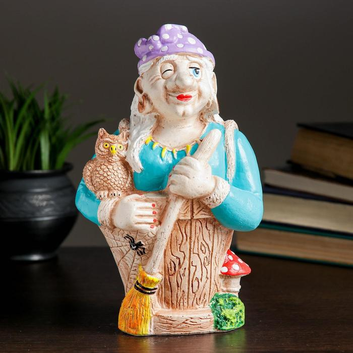 Копилка Копилка "Баба Яга" 13х16х27см МИКС