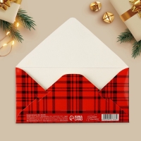 Конверт для денег деревянный резной &laquo;Тепла и уюта&raquo;, щенок и котёнок, 16.5 х 8 см, Новый год