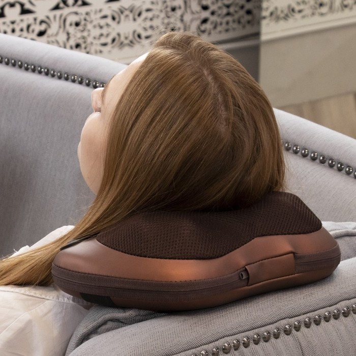 Массажёр для шеи Luazon LEM-26, 25 Вт, ИК-подогрев, 220/12 В Массажёр для шеи Luazon LEM-26, 25 Вт, ИК-подогрев, 220/12 В