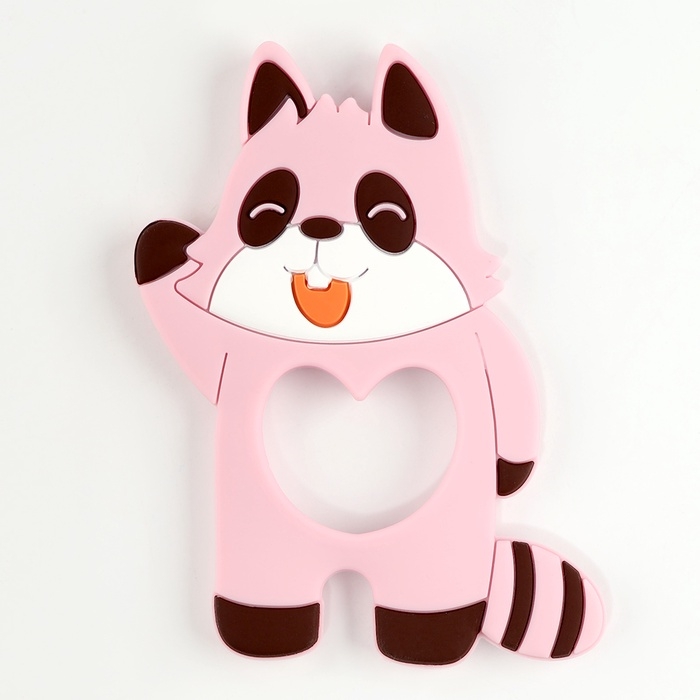 Прорезыватель силиконовый для зубов &laquo;Енот&raquo;