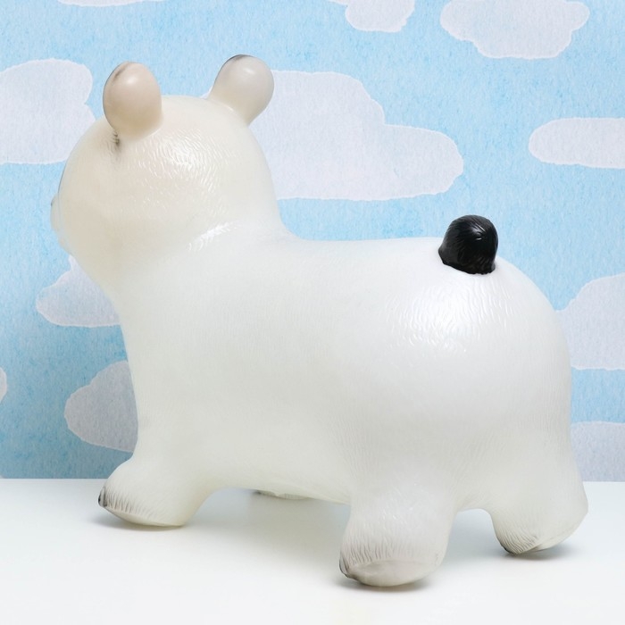 Игрушка - прыгун детская Игрушка - прыгун детская "Панда" резиновая надувная, 43х29см, белая